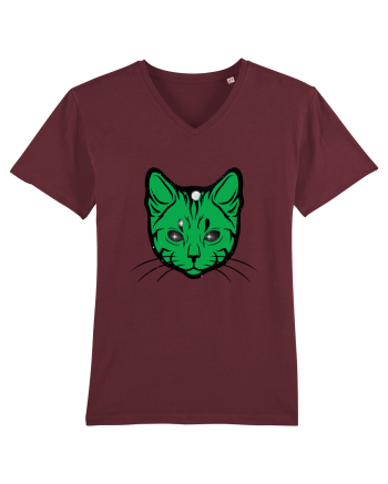 Space Cat Burgundy
