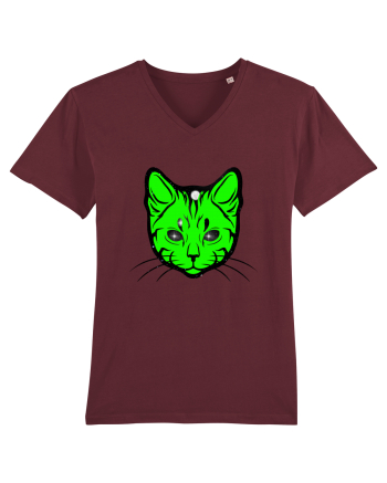 Space Cat Burgundy