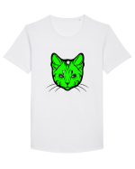 Space Cat Tricou mânecă scurtă guler larg Bărbat Skater