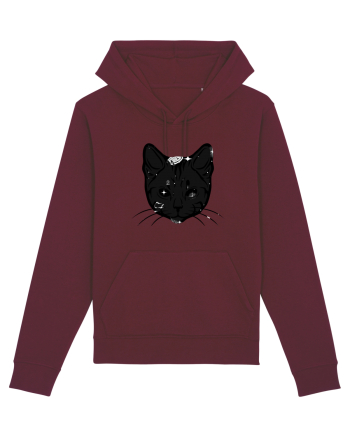 Space Cat Burgundy