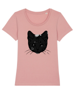 Space Cat Tricou mânecă scurtă guler larg fitted Damă Expresser