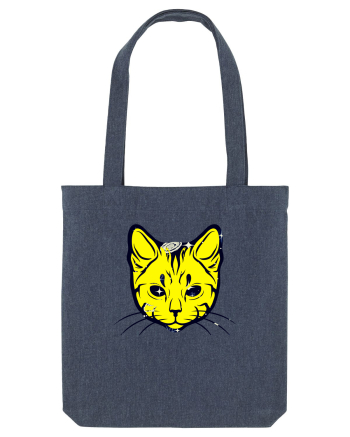 Space Cat Midnight Blue