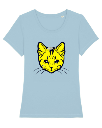 Space Cat Sky Blue