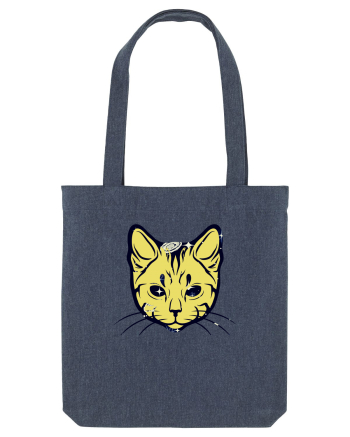 Space Cat Midnight Blue