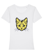 Space Cat Tricou mânecă scurtă guler larg fitted Damă Expresser