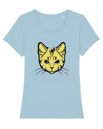 Space Cat Sky Blue