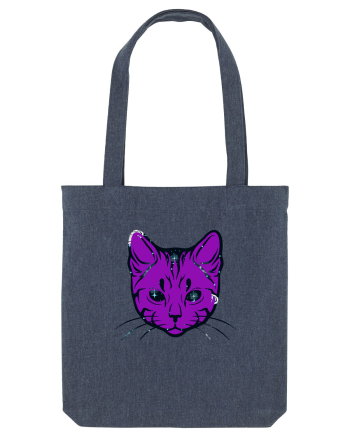 Space Cat Midnight Blue