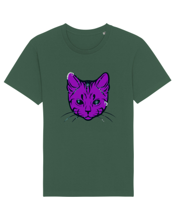 Space Cat Bottle Green