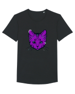 Space Cat Tricou mânecă scurtă guler larg Bărbat Skater