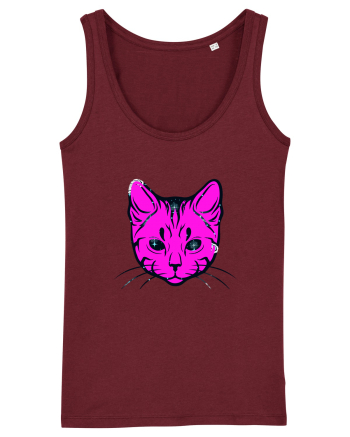 Space Cat Burgundy