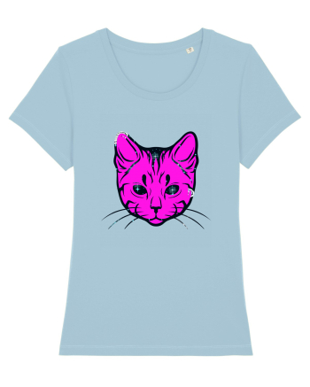 Space Cat Sky Blue