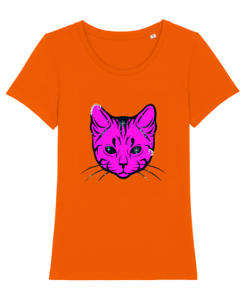 Space Cat Bright Orange