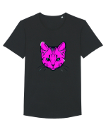 Space Cat Tricou mânecă scurtă guler larg Bărbat Skater