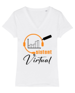 Asistent virtual Tricou mânecă scurtă guler V Damă Evoker