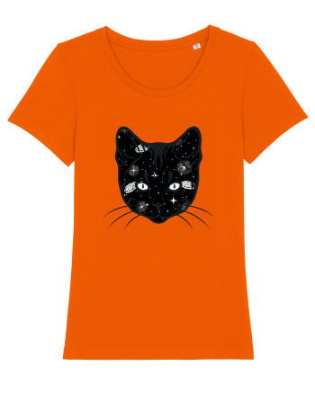 Galactic Cat Bright Orange