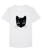 Galactic Cat Tricou mânecă scurtă guler larg Bărbat Skater