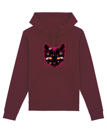 Galactic Cat Burgundy