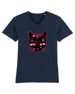 Galactic Cat Tricou mânecă scurtă guler V Bărbat Presenter