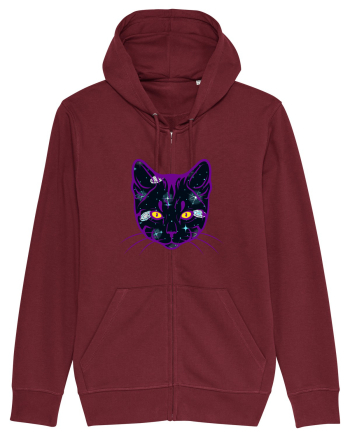 Galactic Cat Burgundy