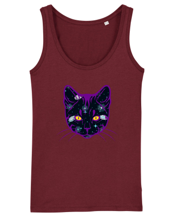 Galactic Cat Burgundy