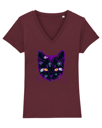 Galactic Cat Burgundy