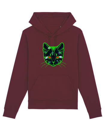Galactic Cat Burgundy