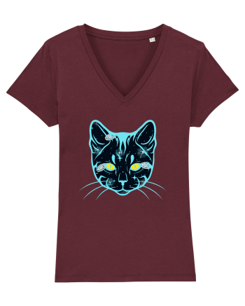Galactic Cat Burgundy