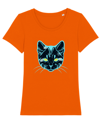 Galactic Cat Bright Orange