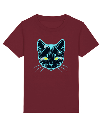 Galactic Cat Burgundy