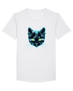 Galactic Cat Tricou mânecă scurtă guler larg Bărbat Skater