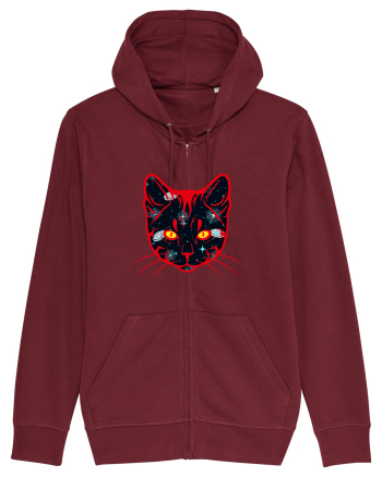 Galactic Cat Burgundy