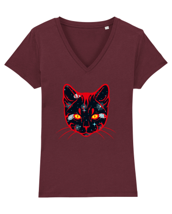 Galactic Cat Burgundy