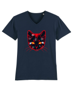 Galactic Cat Tricou mânecă scurtă guler V Bărbat Presenter