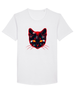 Galactic Cat Tricou mânecă scurtă guler larg Bărbat Skater
