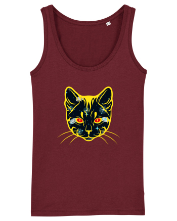 Galactic Cat Burgundy