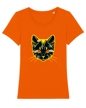Galactic Cat Bright Orange