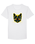 Galactic Cat Tricou mânecă scurtă guler larg Bărbat Skater