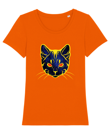 Galactic Cat Bright Orange