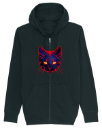 Galactic Cat Hanorac cu fermoar Unisex Connector