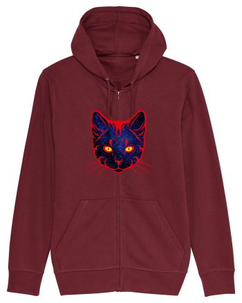 Galactic Cat Burgundy