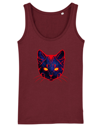 Galactic Cat Burgundy