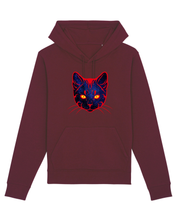 Galactic Cat Burgundy