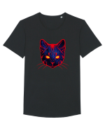 Galactic Cat Tricou mânecă scurtă guler larg Bărbat Skater