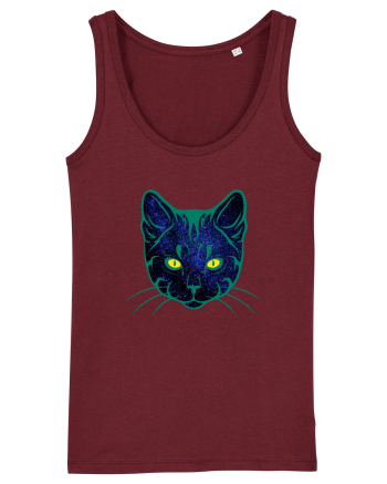 Galactic Cat Burgundy