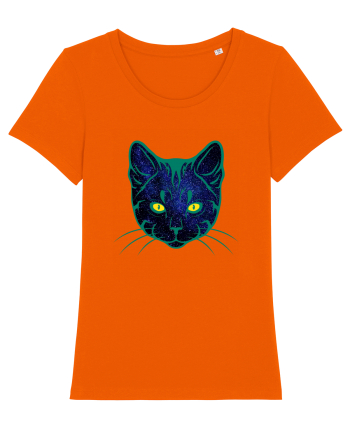Galactic Cat Bright Orange