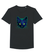 Galactic Cat Tricou mânecă scurtă guler larg Bărbat Skater