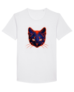 Galactic Cat Tricou mânecă scurtă guler larg Bărbat Skater