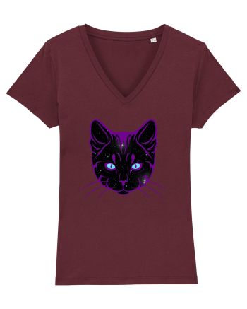 Galactic Cat Burgundy