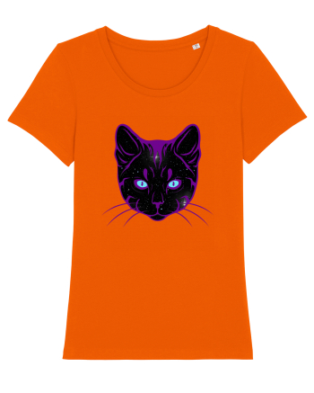 Galactic Cat Bright Orange