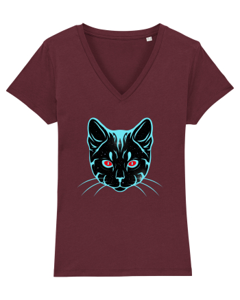 Galactic Cat Burgundy